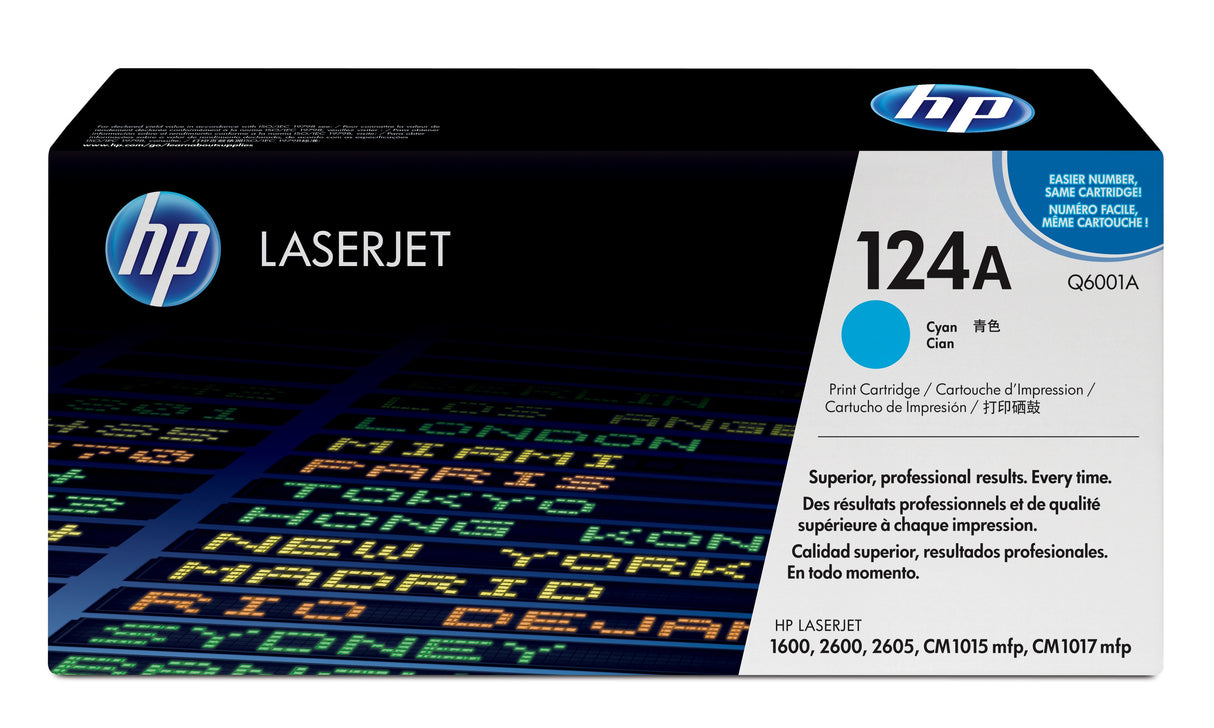 EAN 0829160412429 - HP 124A Cyan Original LaserJet Toner Cartridge cartucho de tóner 1 pieza(s) imagen 1