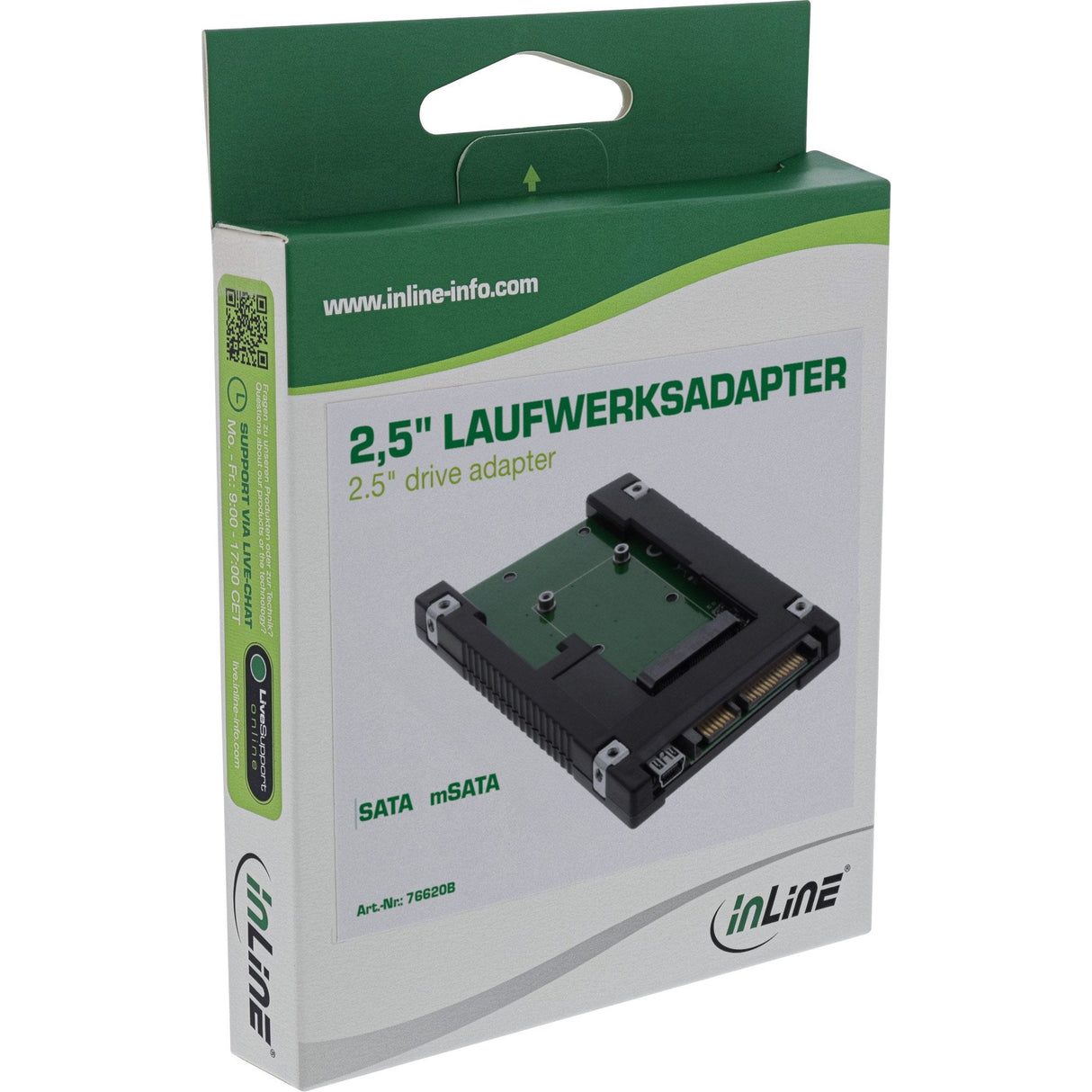 Adaptador De Disco Inline Sata De 2,5" A Ssd Msata