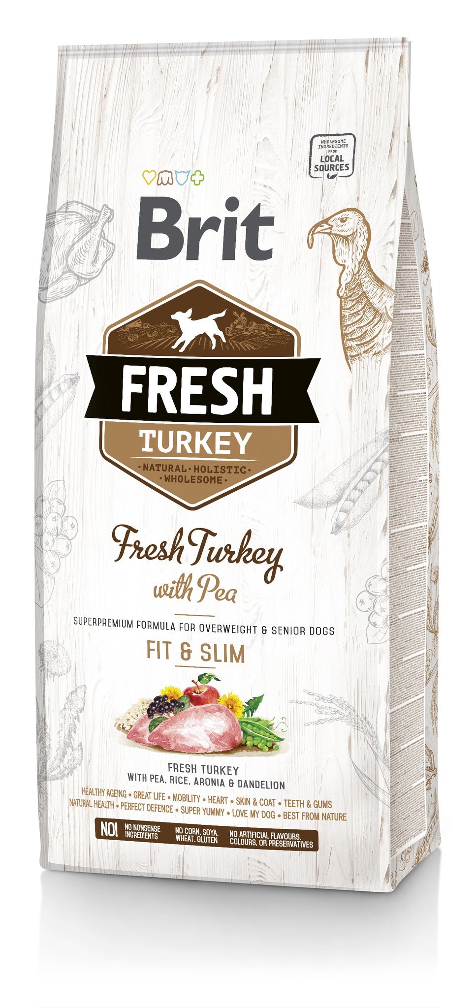 EAN 8595602530793 - Brit 8595602530793 comida seca para perros 12 kg Adulto Pavo imagen 1