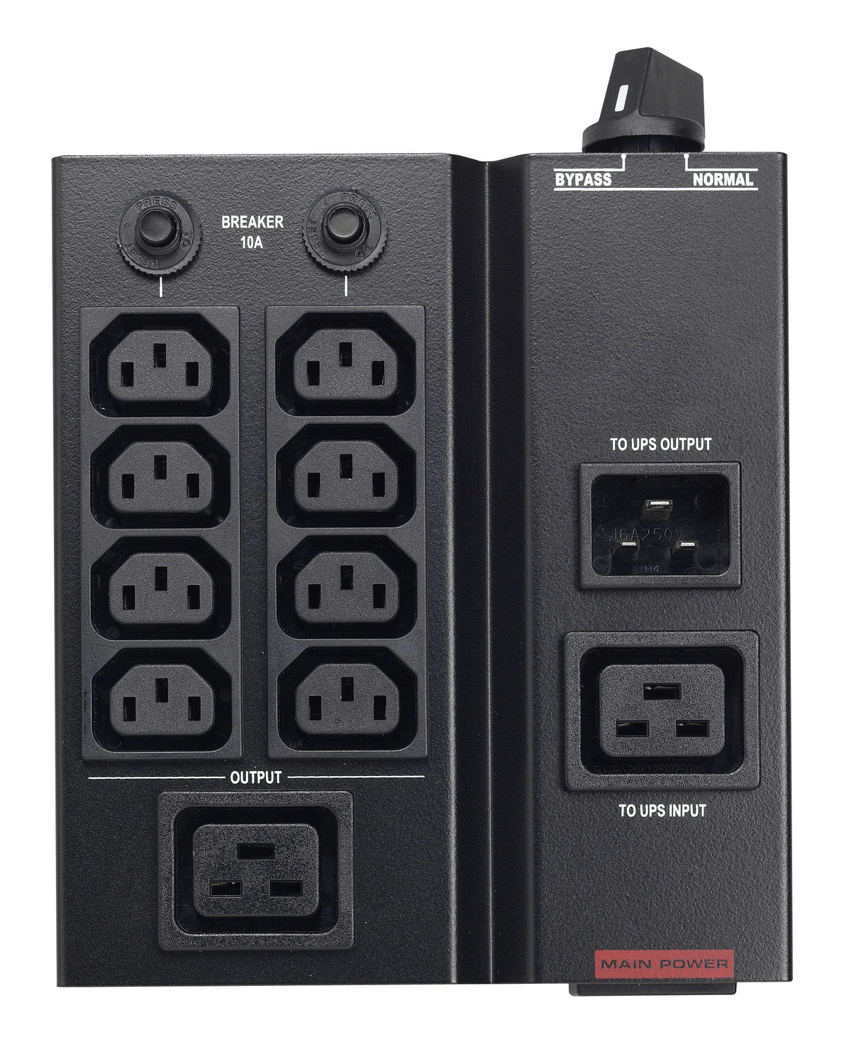 EAN 4260074978025 - PowerWalker MBS/PDU IEC 1-3kVA unidad de distribución de energía (PDU) 9 salidas AC Negro imagen 3