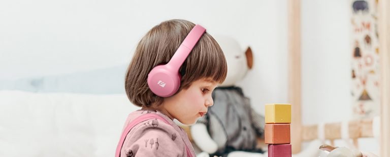 Muse Bluetooth Stereo Kids Headphones M-215btp Over-Ear, Inalã¡Mbrico, Rosa