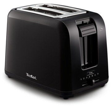 Tostadora Tefal Tt1a18 2 Rebanada (S) 800 W Negro, Acero Inoxidable