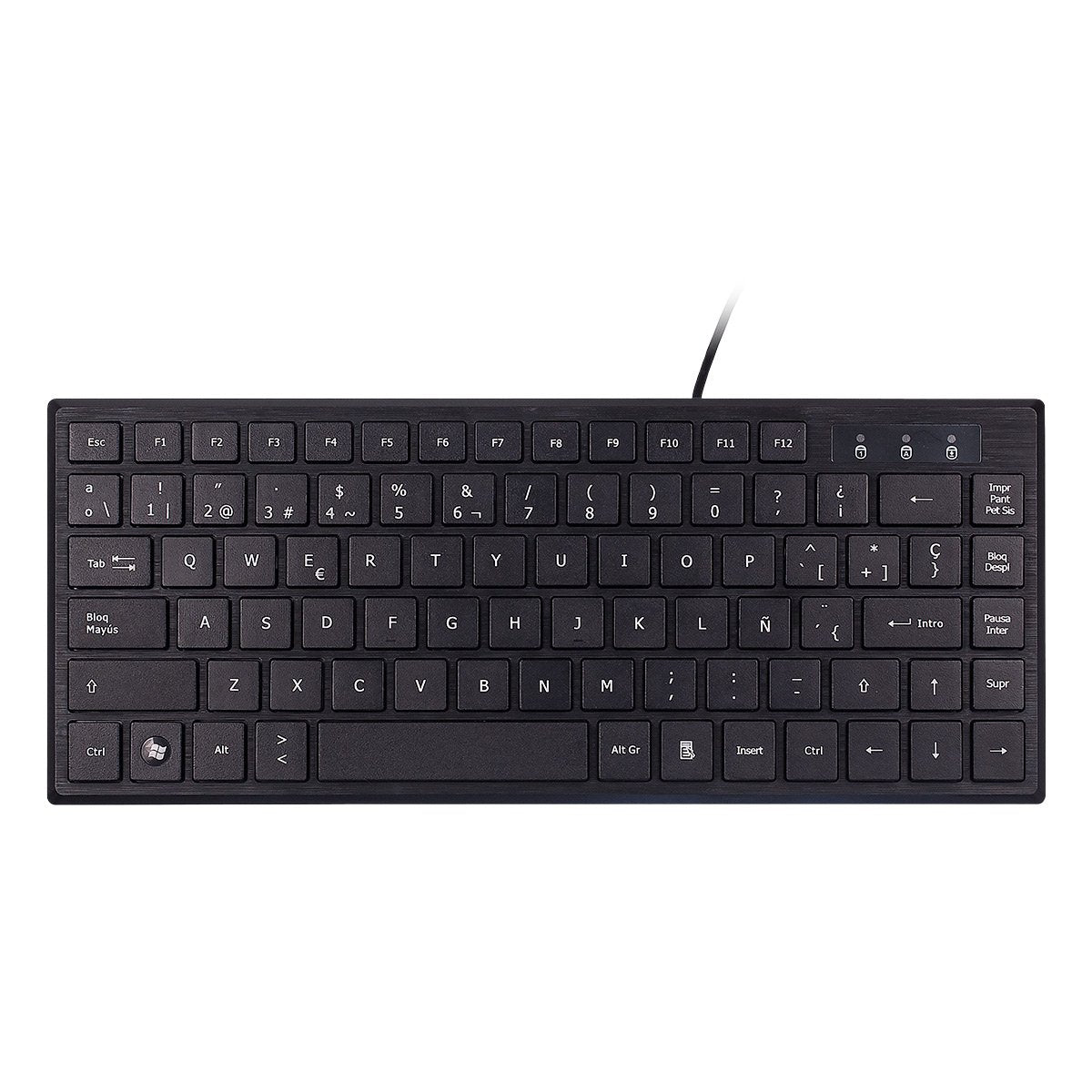 Teclado Español Unykach Kb 302 Mini - Usb Qwerty Negro