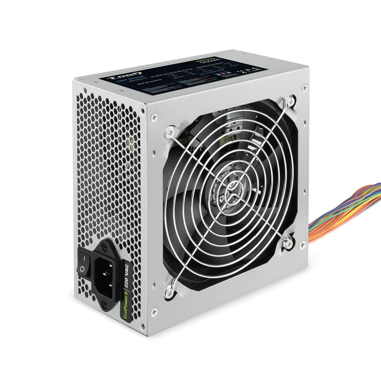 EAN 8433281007109 - TooQ TQEP-500SSE unidad de fuente de alimentación 500 W 24-pin ATX ATX Plata imagen 1