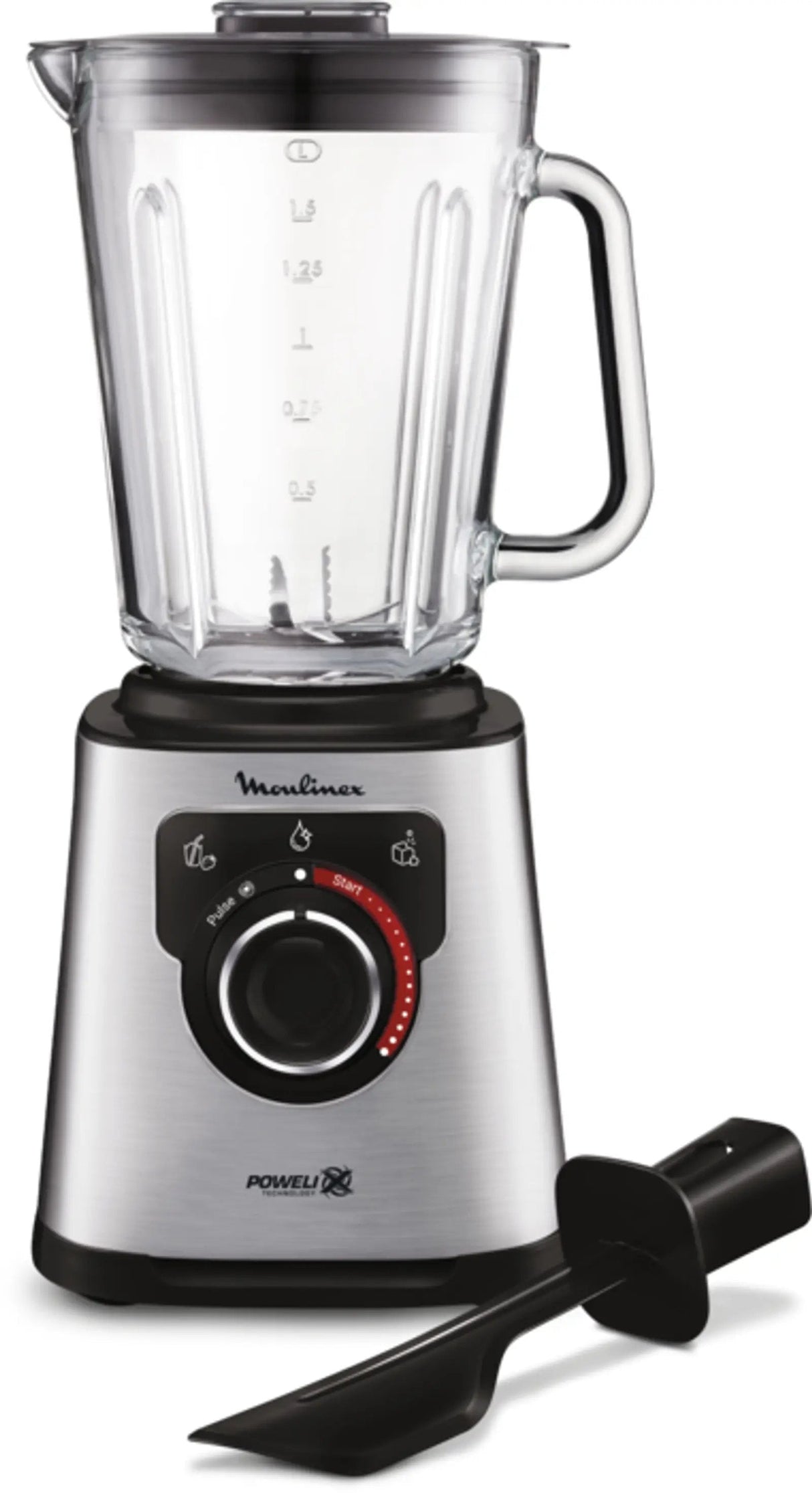 EAN 3016667248553 - Moulinex LM871D 1,5 L Batidora de vaso 1200 W Acero inoxidable, Gris imagen 1
