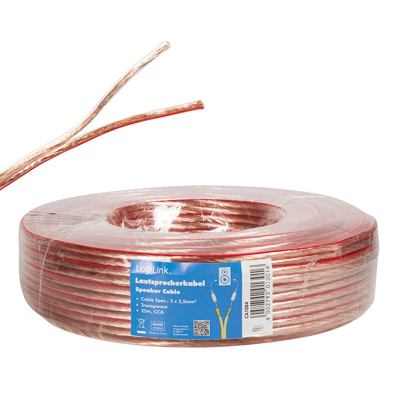 Logilink Ca1084 Cable De Audio 25 M Transparente