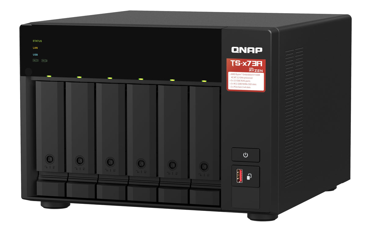 Nas Qnap Ts-673a-8g 6 Bahías 3.5'- 2.5' 8gb Ddr4 Formato Torre