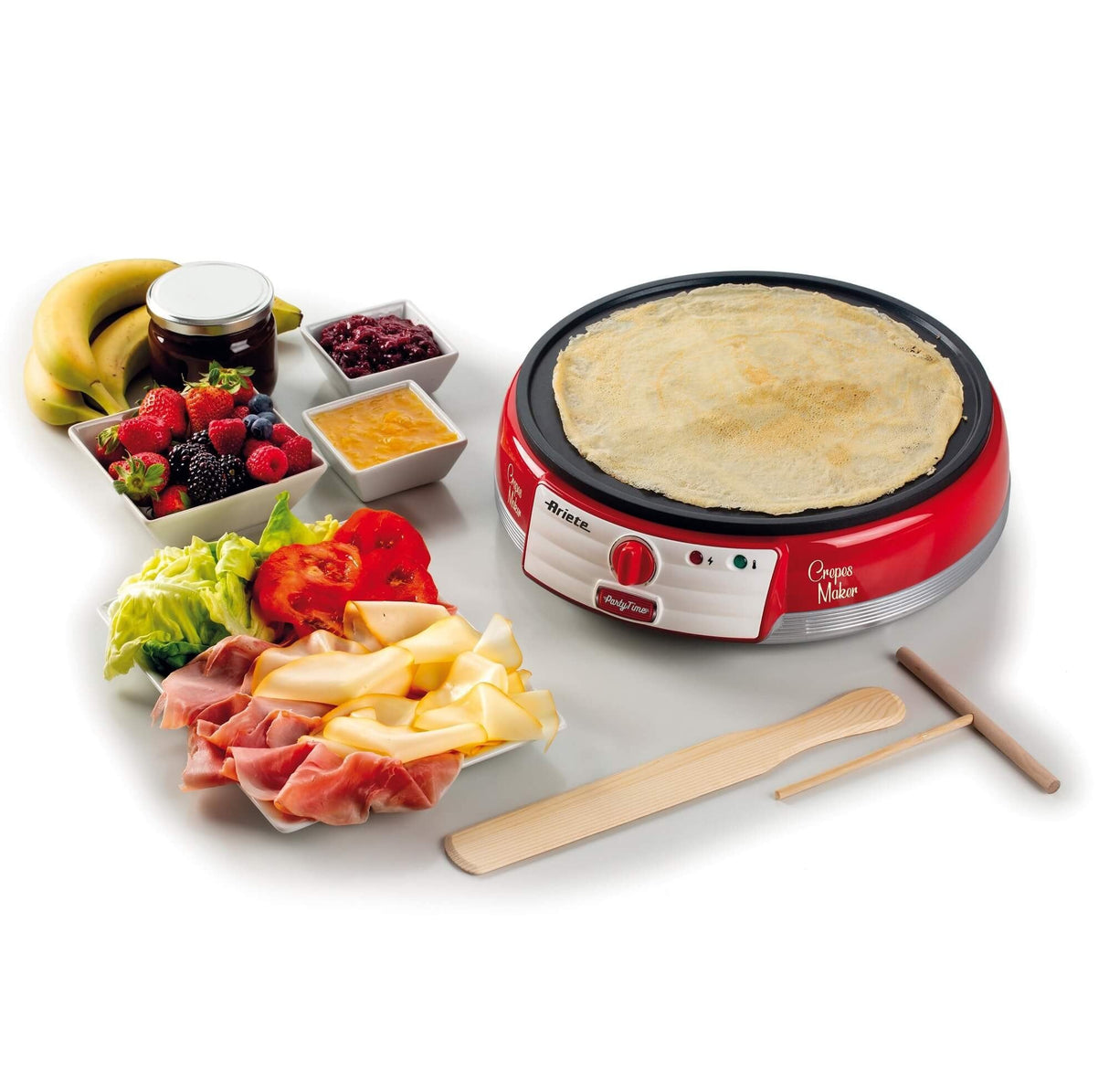 Crepera Ariete Party Time 202/ 1000w/ Diámetro 33cm