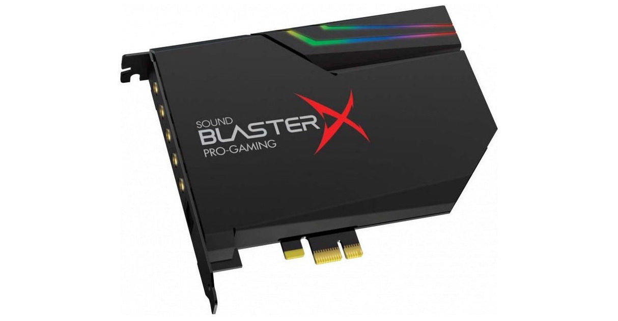 Sonido Creative Sound Blasterx Ae-5 Plus Negra Rgb Aurora Pcie