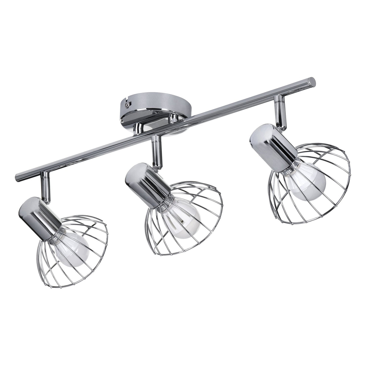 Activejet Gizel Tira De Luz De Pared De Techo Triple Cromo E14 Lámpara De Pared Para Sala De Estar