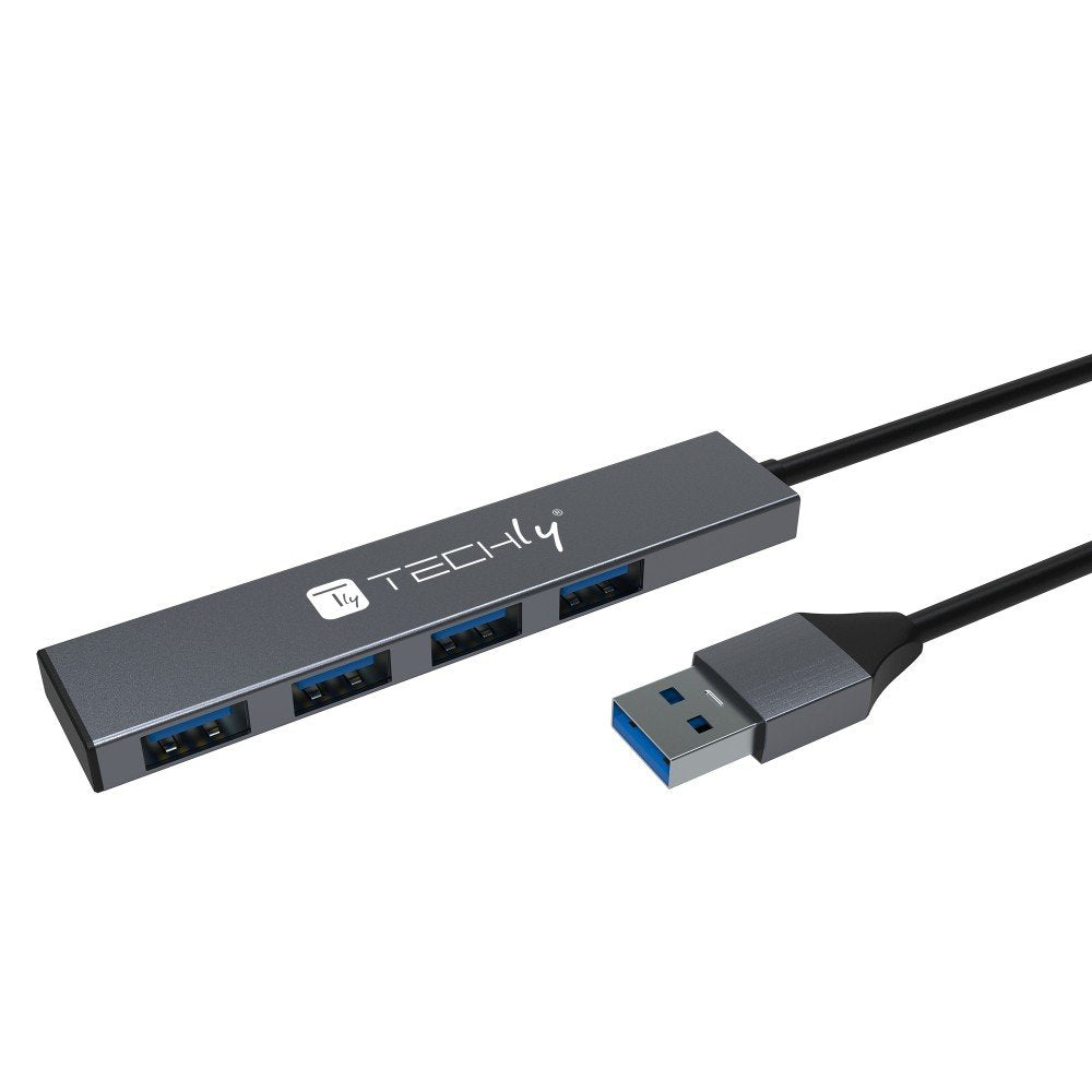 EAN 8059018365948 - Techly IUSB32-HUB4A-4U3SL base para portátil y replicador de puertos Alámbrico USB 3.2 Gen 1 (3.1 Gen 1) imagen 1