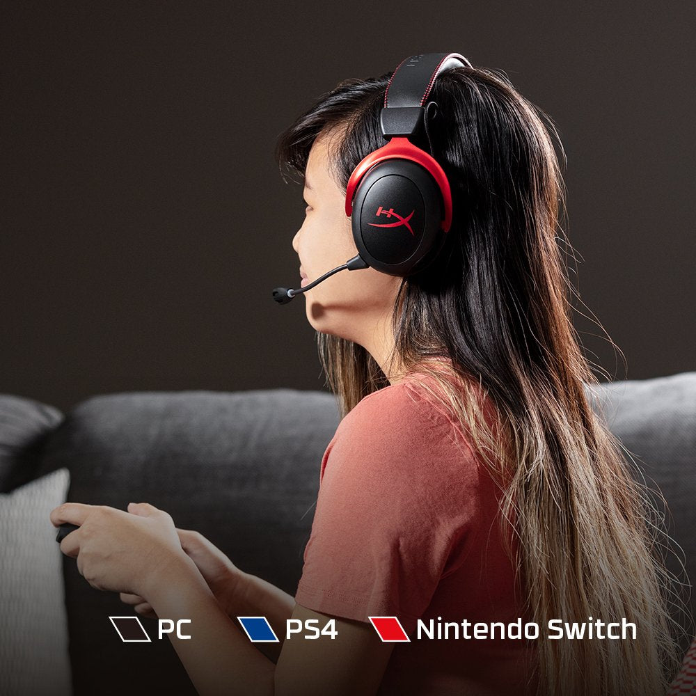 EAN 0196188047842 - HyperX Cloud II Wireless - Gaming Headset (Black-Red) (HHSC2X-BA-RD/G) Inalámbrico Diadema Juego Negro, R imagen 5