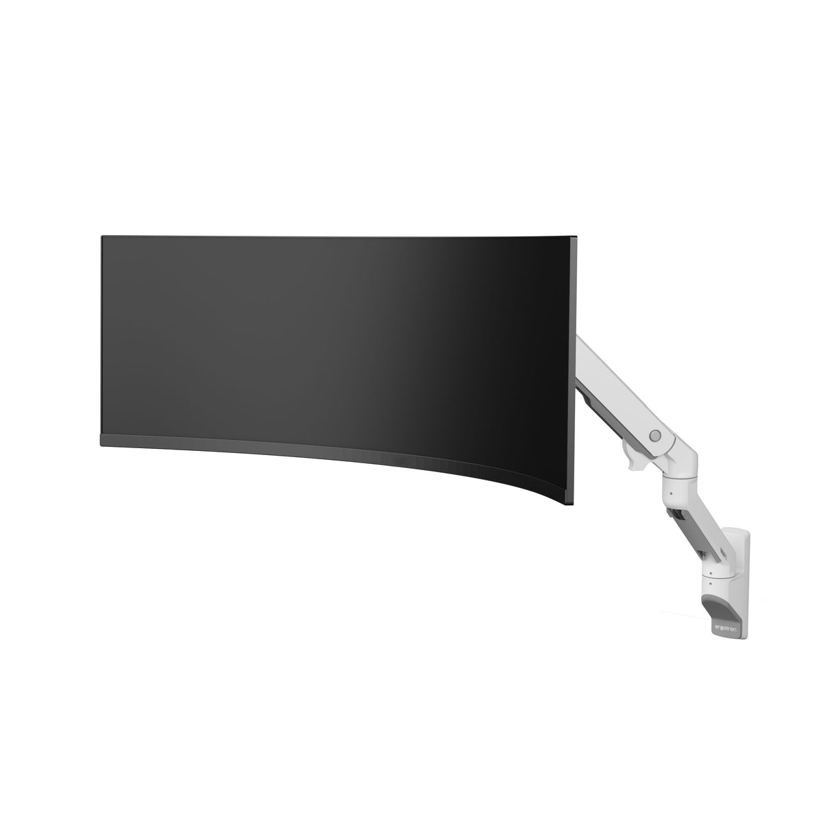 Brazo Para Monitor Ergotron Hx Con Articulación Vhd, Montaje En Pared Blanco, Para Monitores Curvos 1000 R 45-694-216