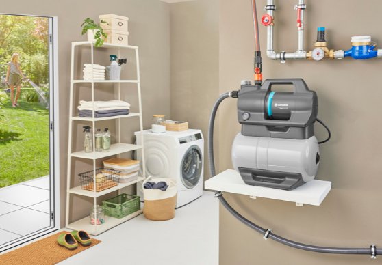 Depuradora Doméstica Gardena 3800 Silent, Bomba Gris, 600 Vatios, Modelo 2023