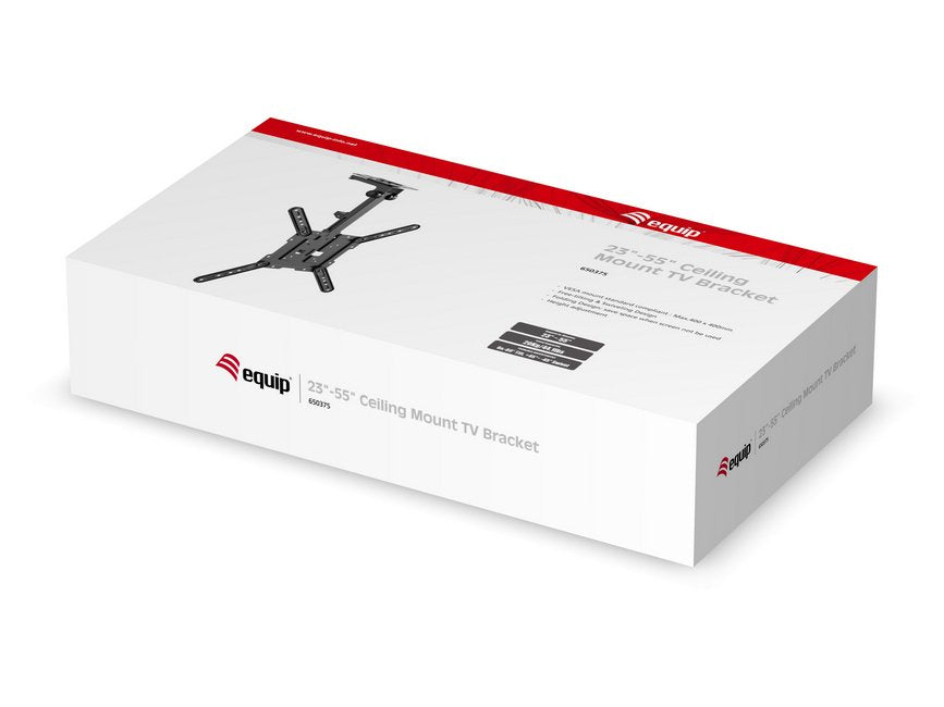 Soporte De Techo Equip 650375 Para Pantalla 23-55 Max. 20kg Max. Vesa 400x400 Plegable Y Ajustable