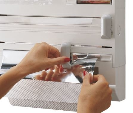 Leifheit 25723 Portarollo De Papel Soporte Para Toallas De Papel Colgado En Pared Blanco