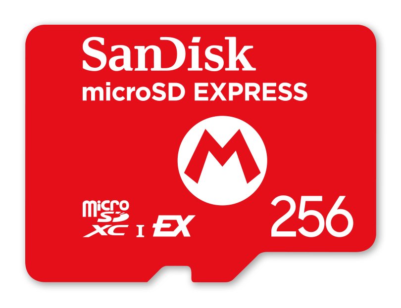 Sandisk Nintendo Switch 2 Mircosd Express Card 256 Gb, Tarjeta De Memoria En Mario-Disign 10016157