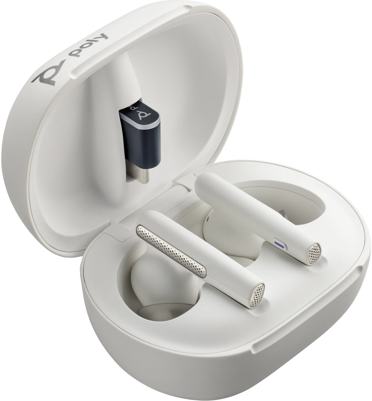EAN 0197497838626 - Poly Voyager Free 60/60+ Microsoft Teams Certified White Earbuds (2 Pieces) imagen 1