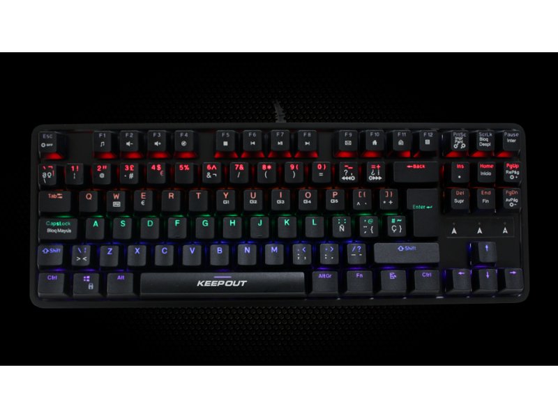 EAN 8435099525431 - KeepOut F105 teclado Juego USB QWERTY Inglés, Español Negro imagen 4