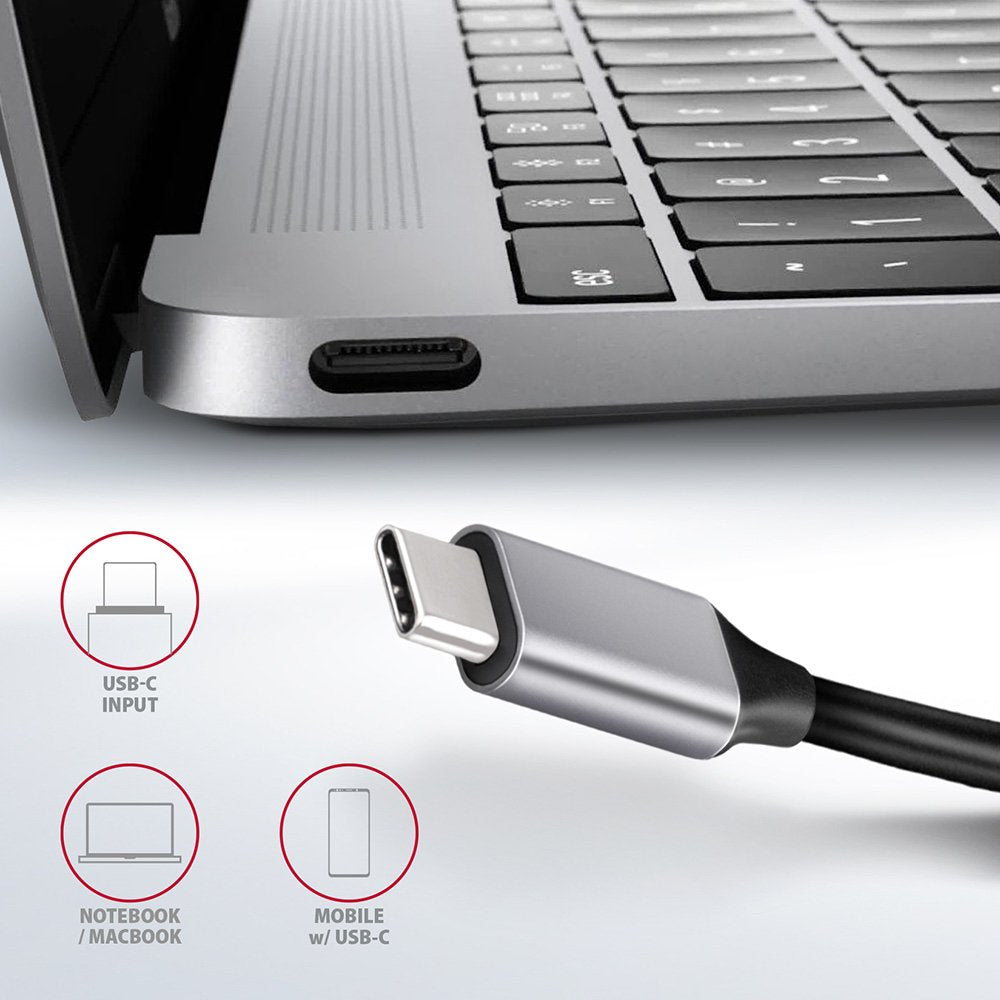 EAN 8595247906182 - Axagon HMC-6GL base para portátil y replicador de puertos Alámbrico USB 3.2 Gen 1 (3.1 Gen 1) Type-C Negr imagen 9