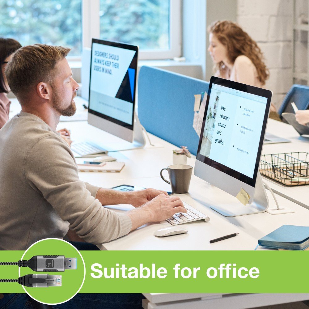 Cable Techly Usb 3.0 Macho To Ethernet Rj45 Macho 1m