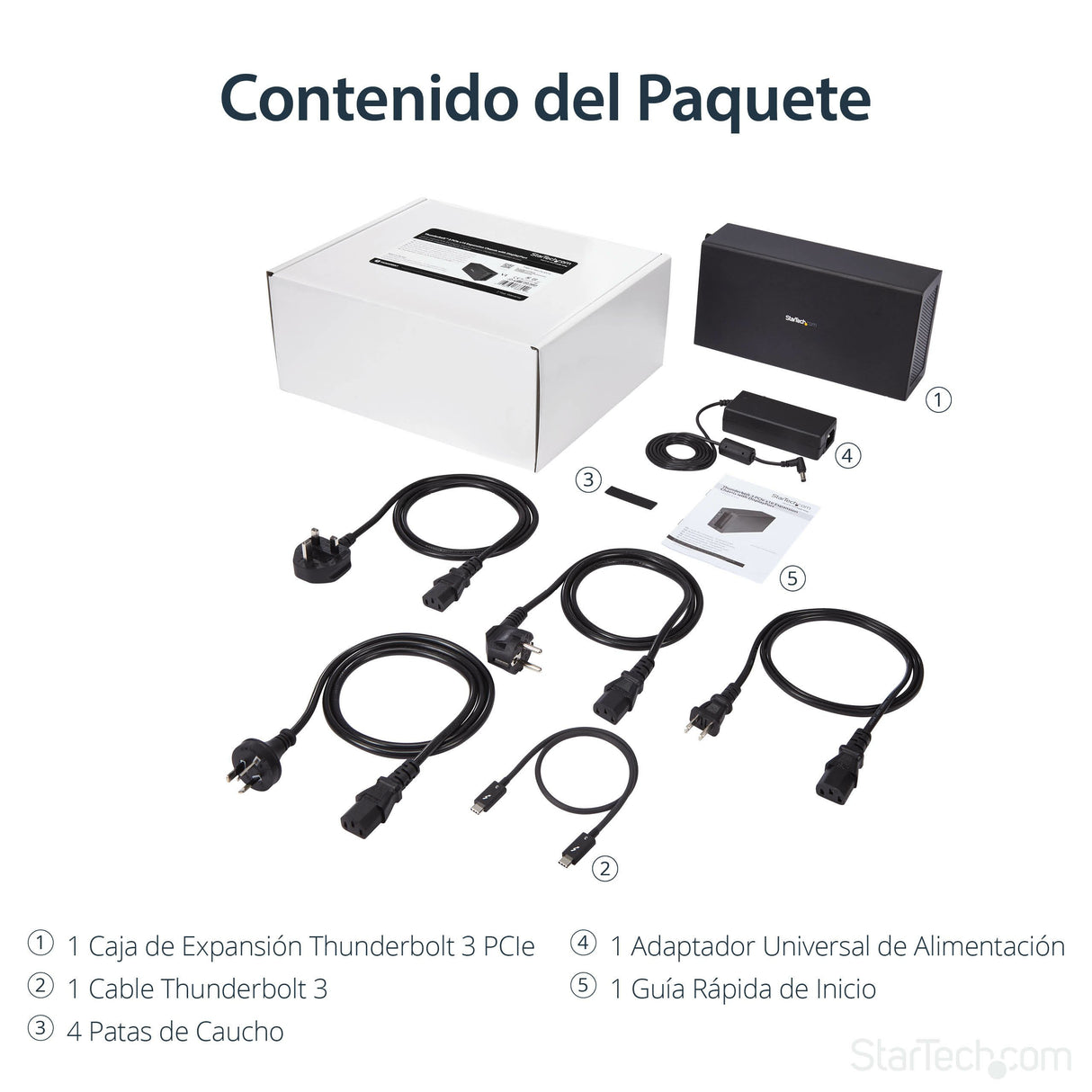 Startech.Com Tb31pciex16 Base Para Portátil Y Replicador De Puertos Alámbrico Negro