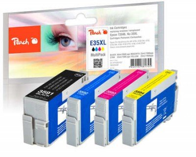 EAN 7640182381745 - Peach PI200-637 cartucho de tinta 4 pieza(s) Negro, Cian, Magenta, Amarillo imagen 1