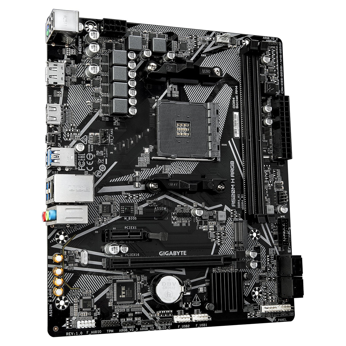 Placa Base Gigabyte A520m H Argb Am4 1xhdmi A520m H Argb