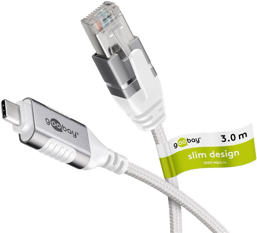 Goobay Ethernet-Adaptador Cable Usb-C 3.2 Gen2 > Rj-45, Slim 74388