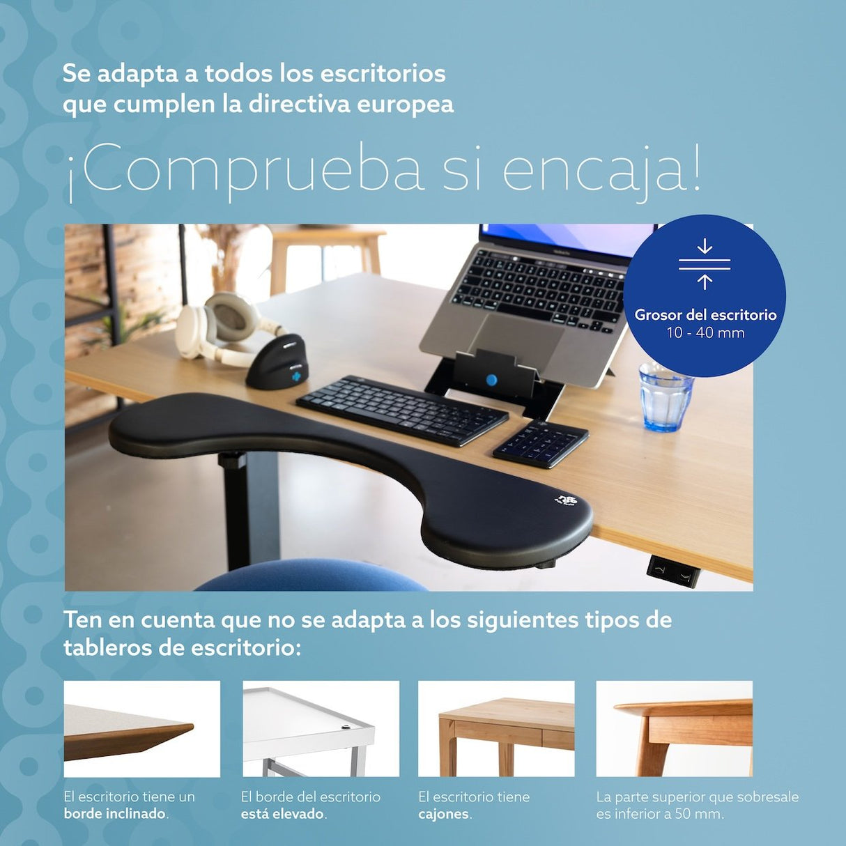 EAN 8719274490197 - R-Go Tools RGOARMC descansa muñecas Cuero vegano imagen 12