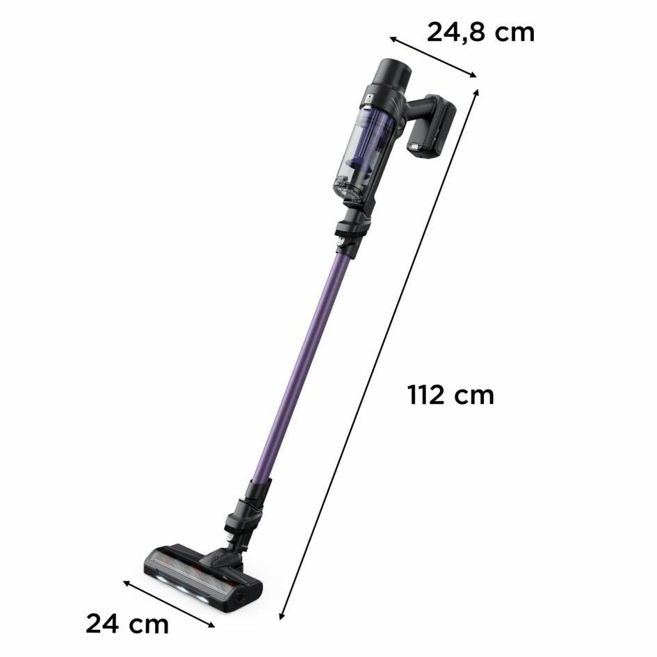 EAN 3221616113398 - Rowenta RH6A31 Aspiradora escoba 2 en 1 Batería Secar Sin bolsa 140 W Negro, Púrpura imagen 2