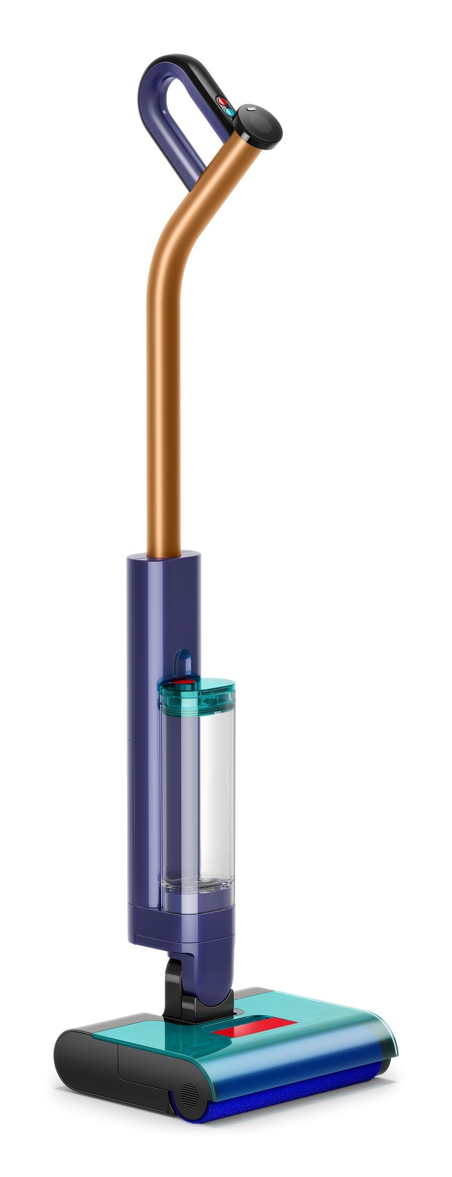 Dyson Clean + Wash Hygiene Escoba Eléctrica Batería Seca Y Húmeda Sin Bolsa Azul, Cobre