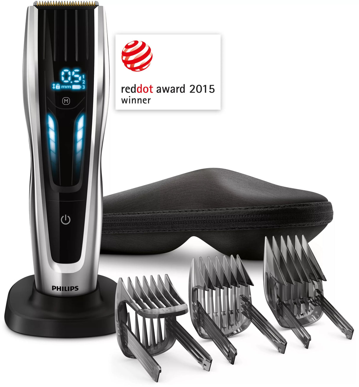 EAN 8710103724759 - Philips HAIRCLIPPER Series 9000 HC9450/20 cortadora de pelo y maquinilla Negro, Plata 400 Ión de litio imagen 2