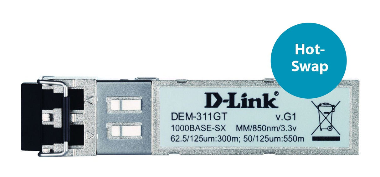 D-Link Transceiver Dem-311gt Giga Multimodo Lc 3,3v Hasta 550m