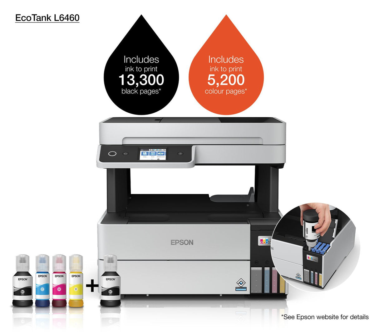 EAN 8715946689258 - Epson EcoTank L6460 Inyección de tinta A4 4800 x 1200 DPI 37 ppm Wifi imagen 13