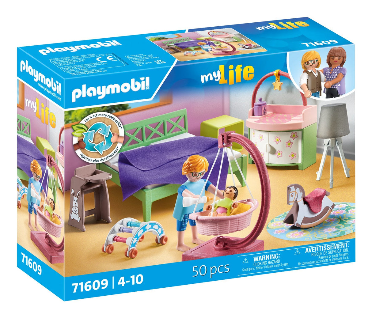 Playmobil 71609 My Life Dormitorio Con Zona De Juegos Para Bebé 71609
