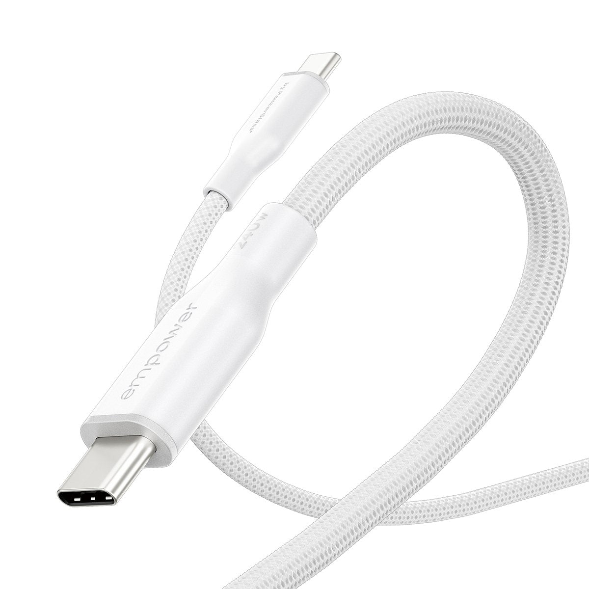 EAN 5715685027680 - PanzerGlass empower by ® Racing 240W USB-C to USB-C Cable | USB 2.0 | 2M | Silver White cable USB Blanco imagen 6