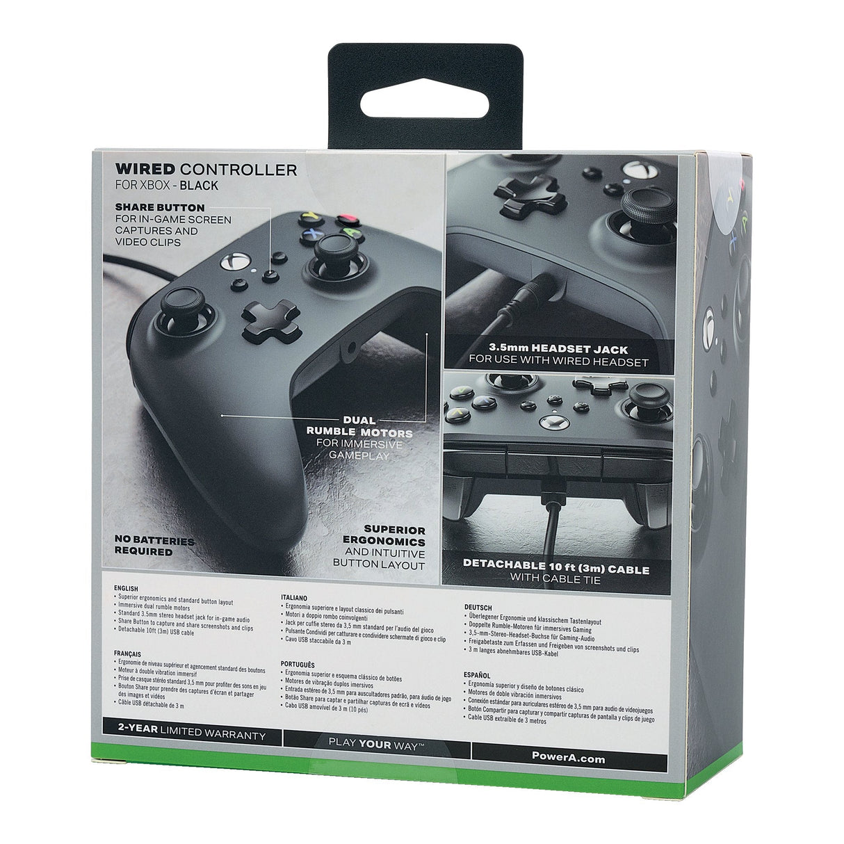 Mando Gaming Powera Para Xbox X/S Negro