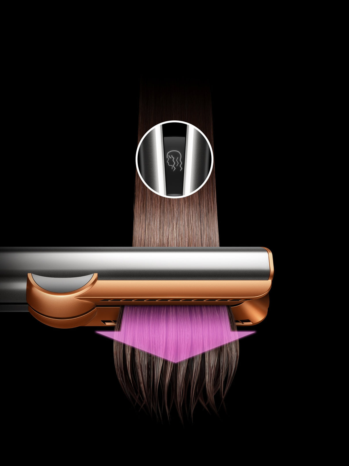 EAN 5025155113820 - Dyson Airstrait Plancha de pelo Vapor Ciruela 1600 W 1,98 m imagen 4