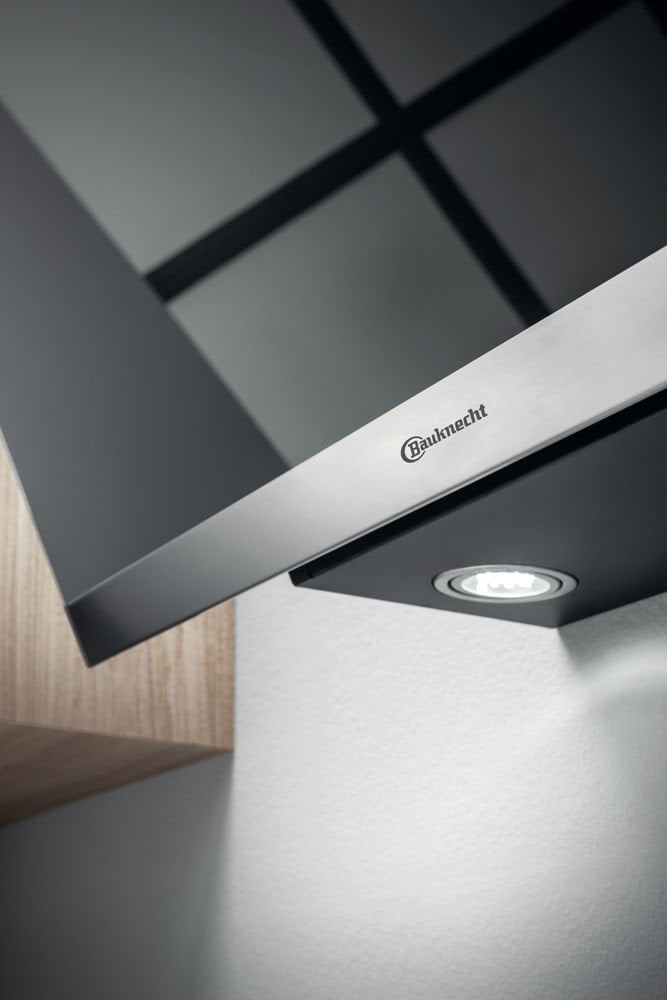 Bauknecht Rbhvp 83 Lm K, Hood Extractor Negro/Acero Inoxidable, 80 Cm Rbhvp 83 Lm K