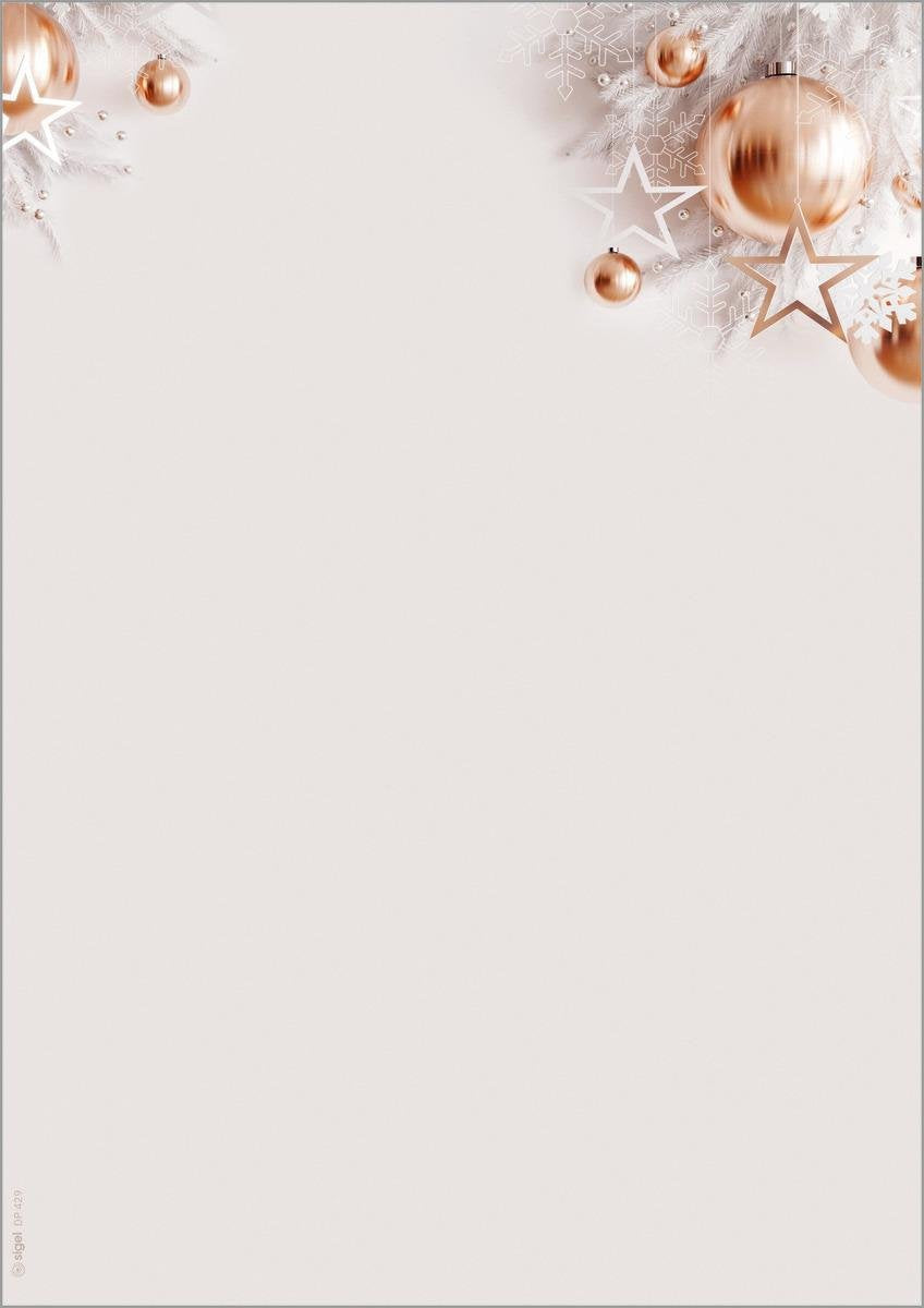Sigel Weihnachtsbriefpapier Din A4 90 G M²