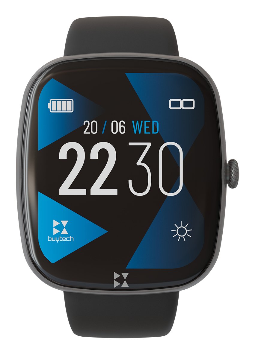 EAN 8099990150446 - Techmade BY-GAMMA-BK Relojes inteligentes y deportivos 4,65 cm (1.83") Digital Pantalla táctil Negro imagen 1