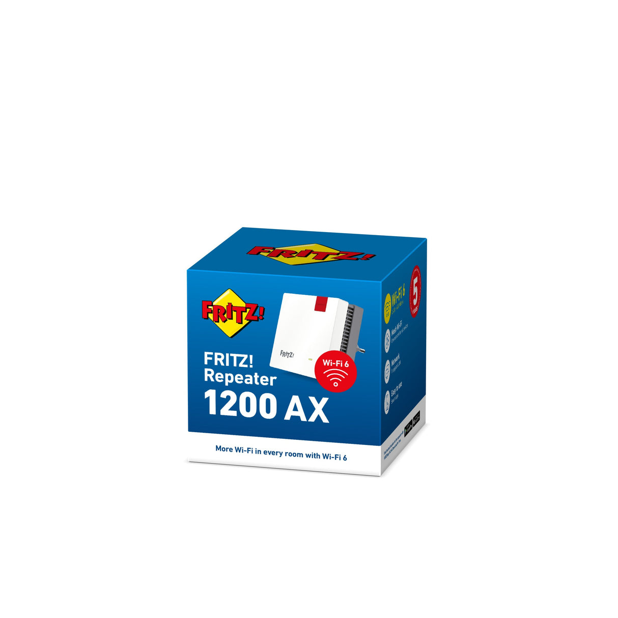 EAN 4023125029738 - Repeater FRITZ! 1200 AX Repetidor de red 2400 Mbit/s Blanco imagen 4