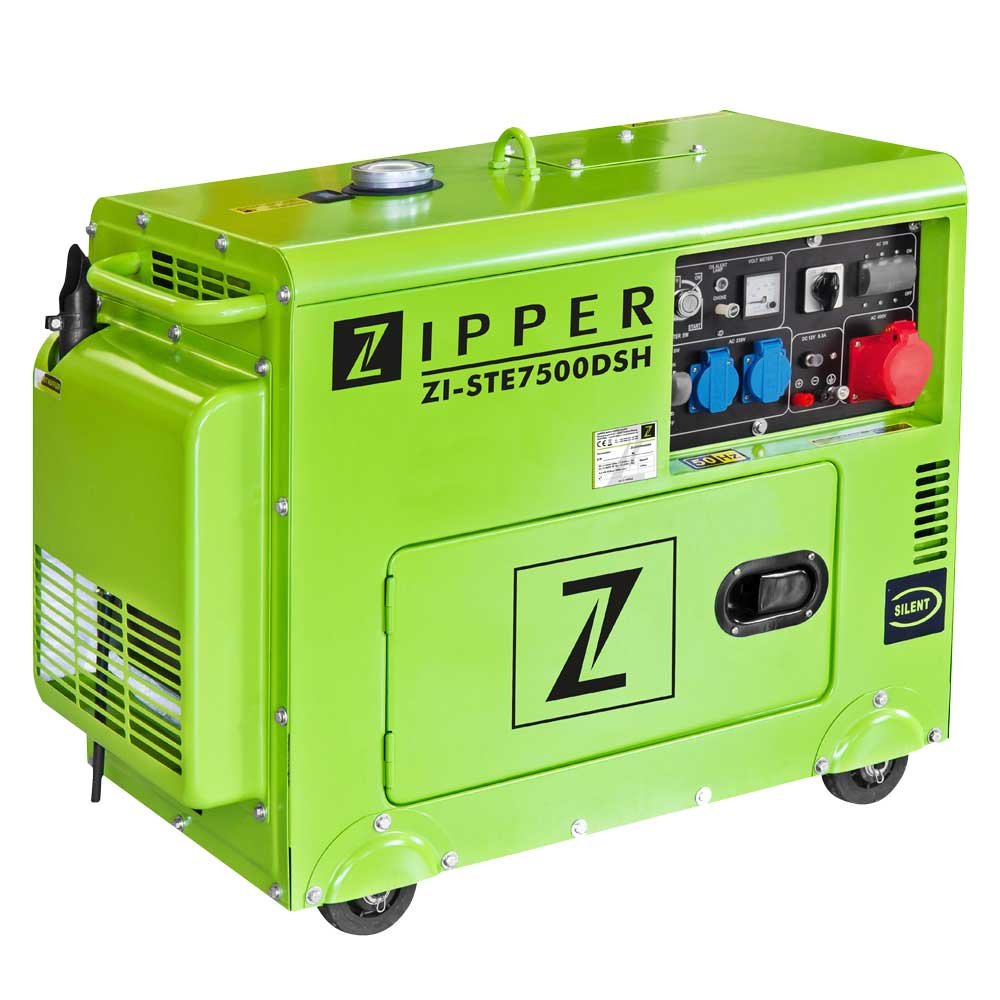 EAN 9120039233505 - Zipper ZI-STE7500DSH motor-generador 5700 W 14,5 L Diésel Verde claro imagen 1