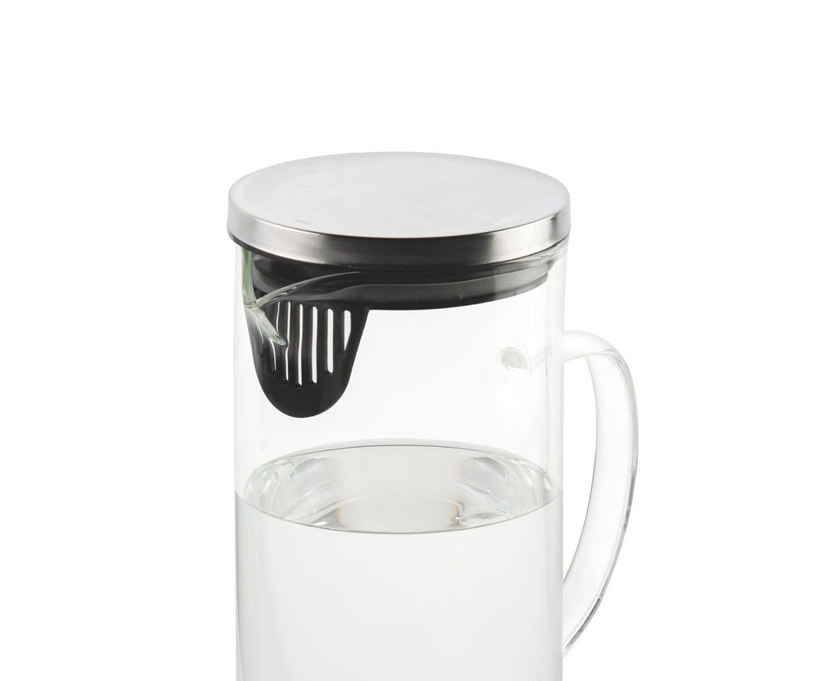 Jarra De Vidrio Con Tapa Metálica 1,5 L 17 X 9,5 X 22,5 Cm