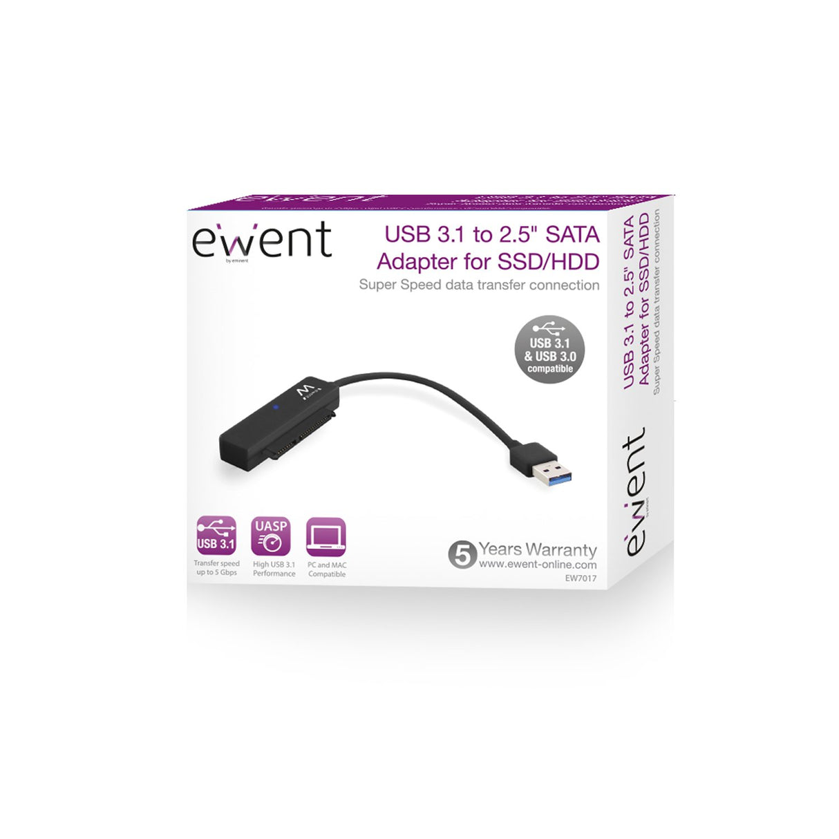 EAN 8056045878571 - Ewent EW7017 tarjeta y adaptador de interfaz SATA imagen 3