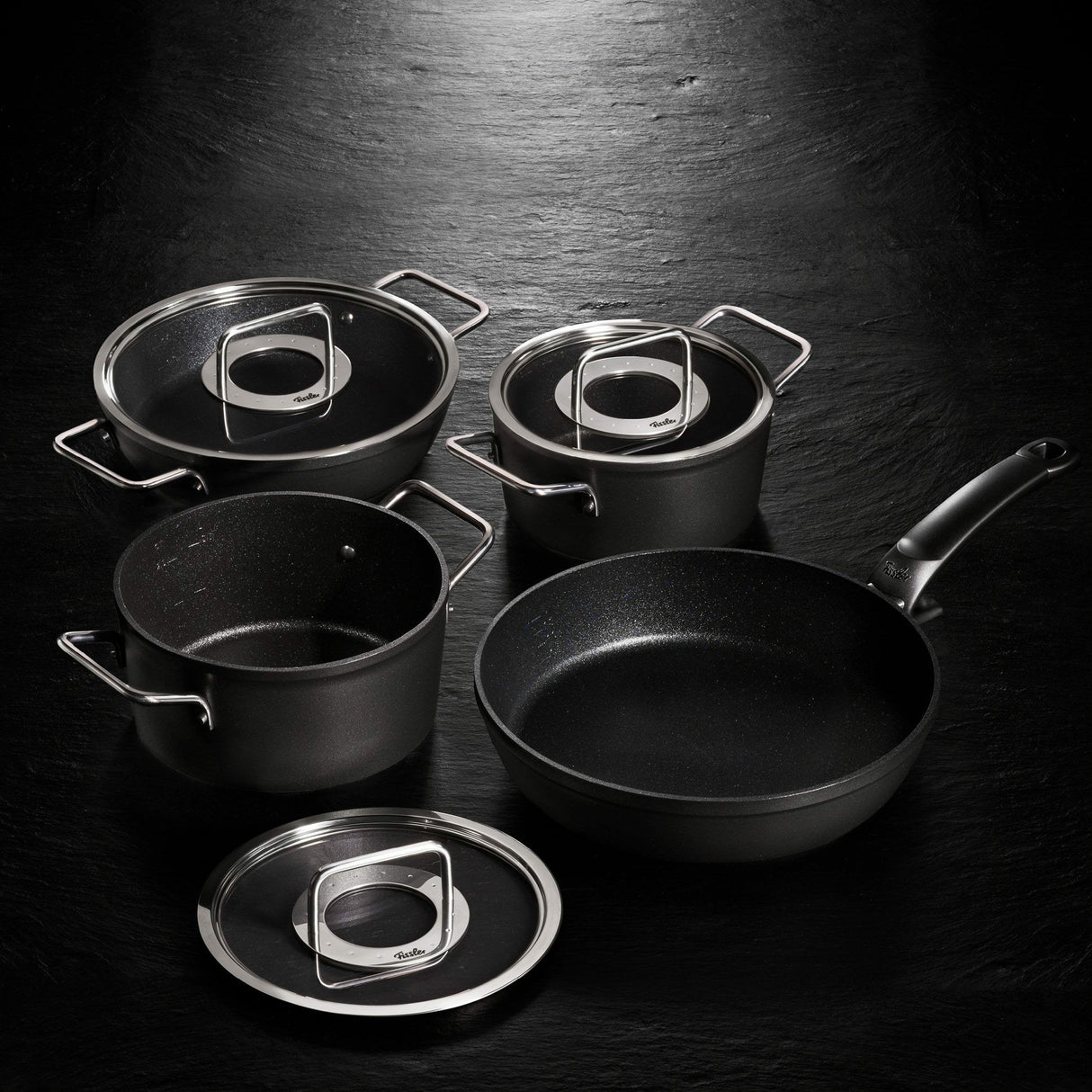 Olla Fissler Adamant 4,9 L Negro, Acero Inoxidable