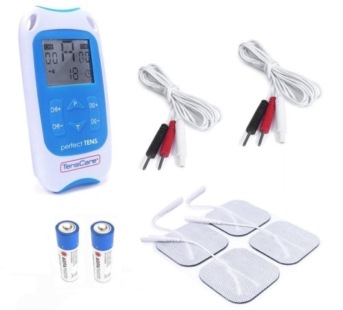 EAN 5033435131105 - TensCare perfect TENS estimulador muscular electrónico Lámina adhesiva Azul, Blanco imagen 2