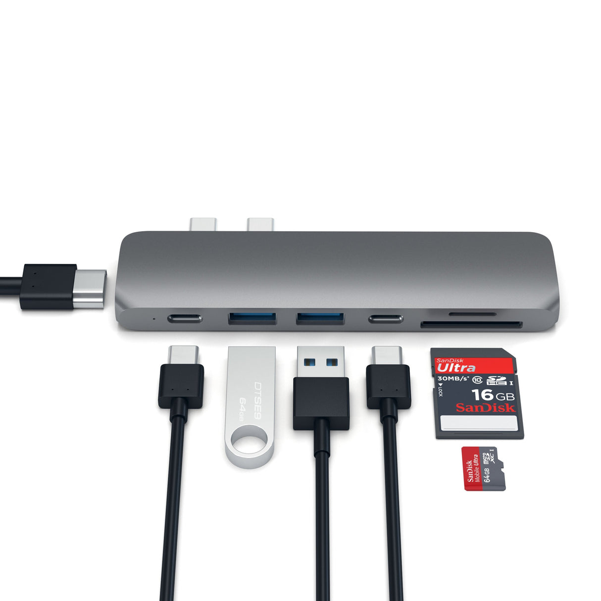 EAN 0879961006891 - Satechi ST-CMBPM base para portátil y replicador de puertos USB 3.2 Gen 1 (3.1 Gen 1) Type-C Gris imagen 3