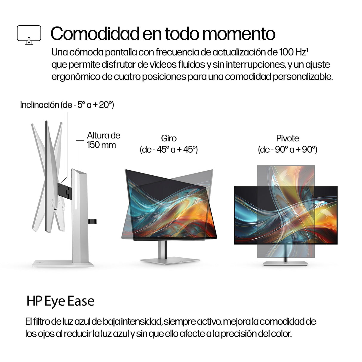 Hp Series 7 Pro 23.8 Inch Fhd Monitor - 724pf Pantalla Para Pc 60,5 Cm (23.8") 1920 X 1080 Pixeles Full Hd Negro, Plata